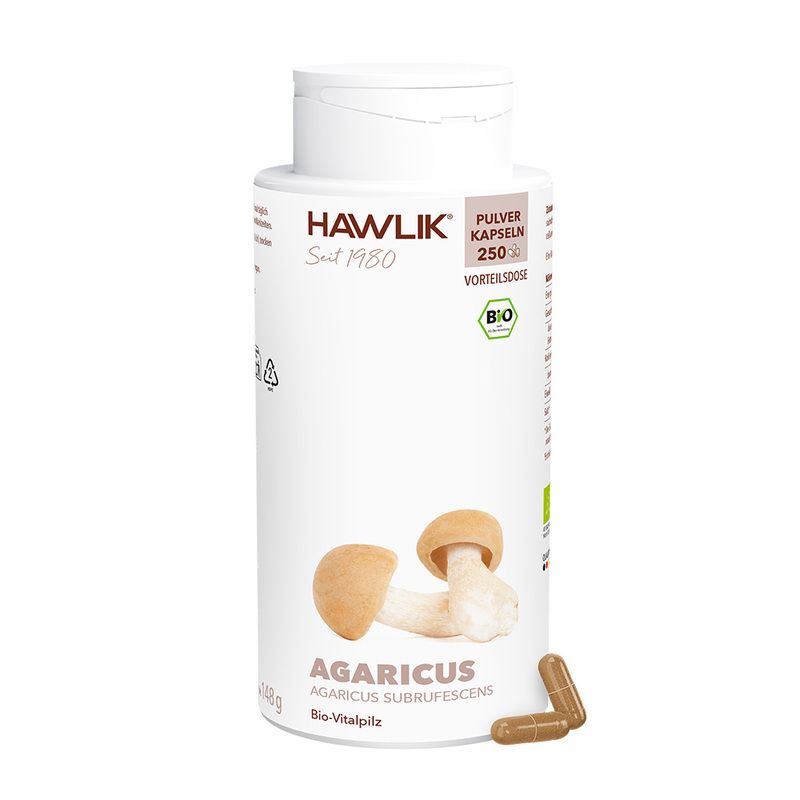 HAWLIK Agaricus Pulver Kapseln 250