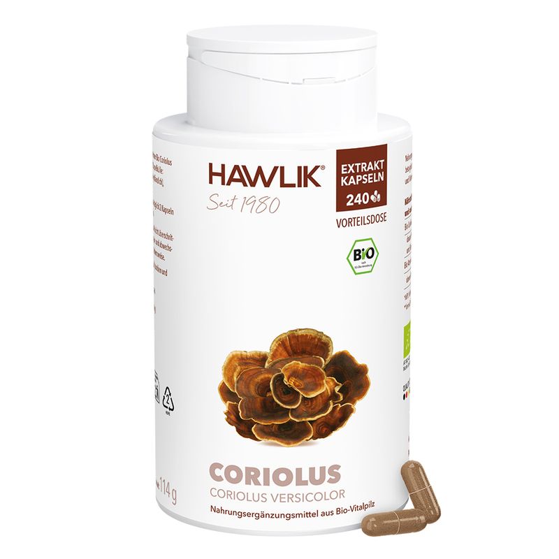 HAWLIK Bio Coriolus Extrakt Kapseln 240