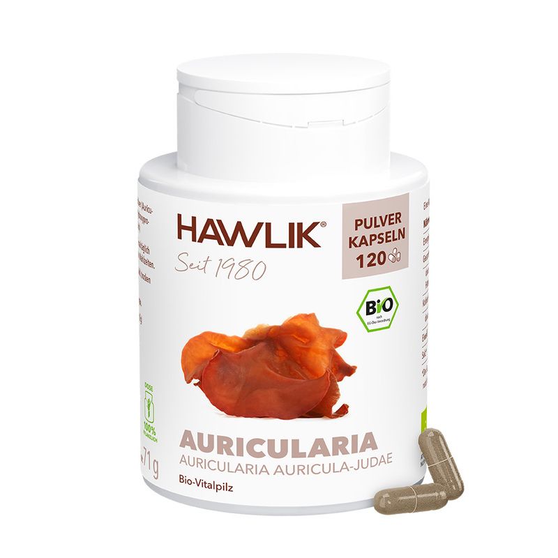 HAWLIK Auricularia Pulver Kapseln 120