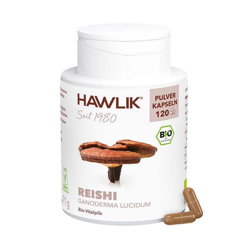 HAWLIK Bio Reishi Pulver Kapseln 120